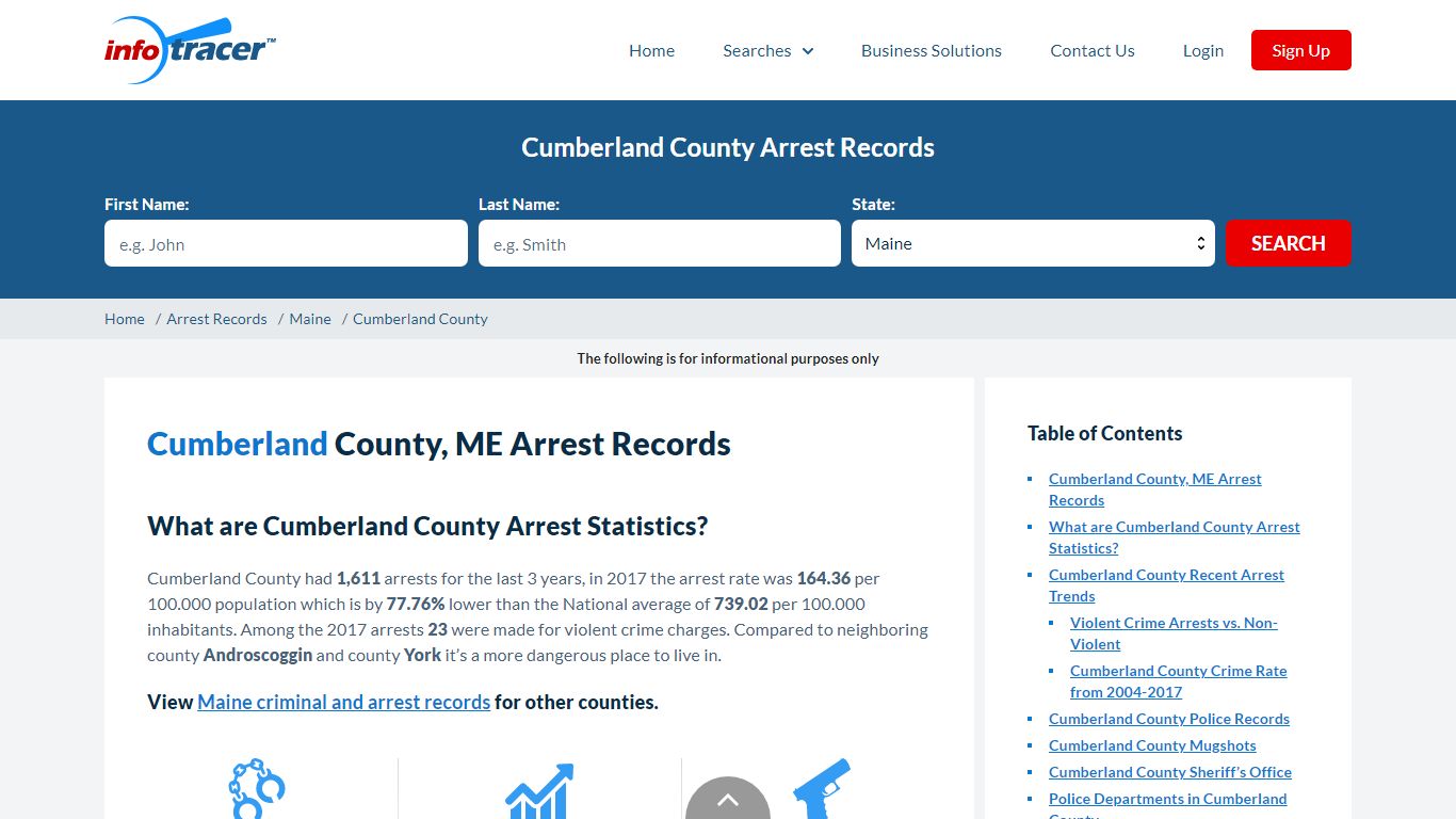 Cumberland County, ME Arrests, Mugshots & Jail Records - InfoTracer